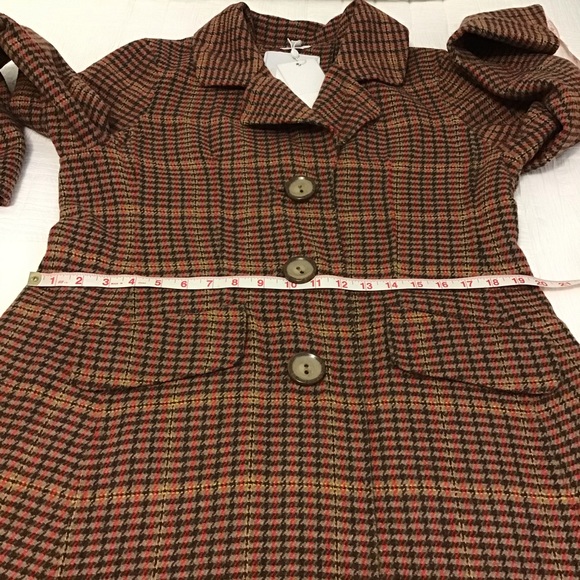 Sosken Studios Houndstooth Flare Coat - Picture 9 of 10